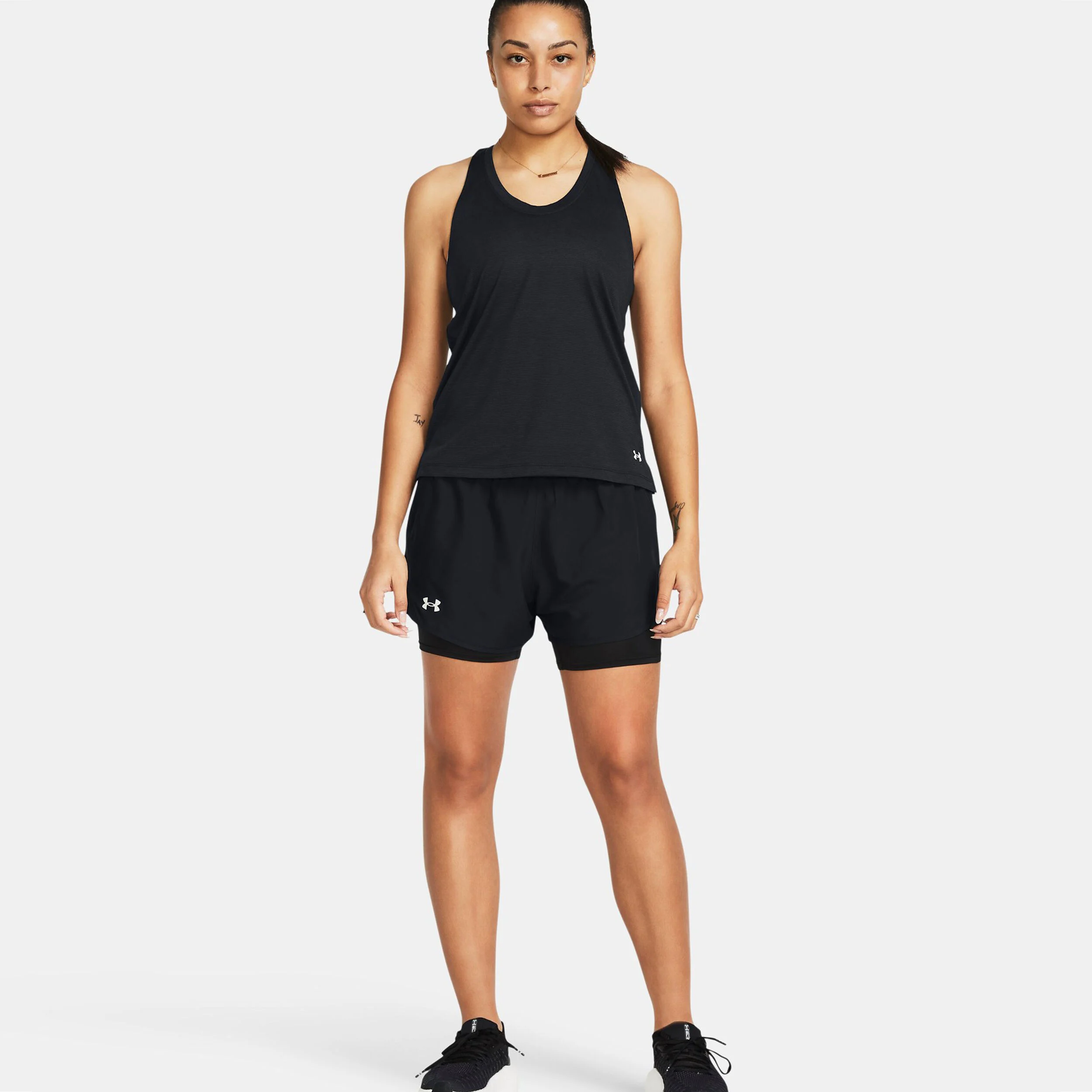 Fly By 2in1 Shorts Damen - Schwarz