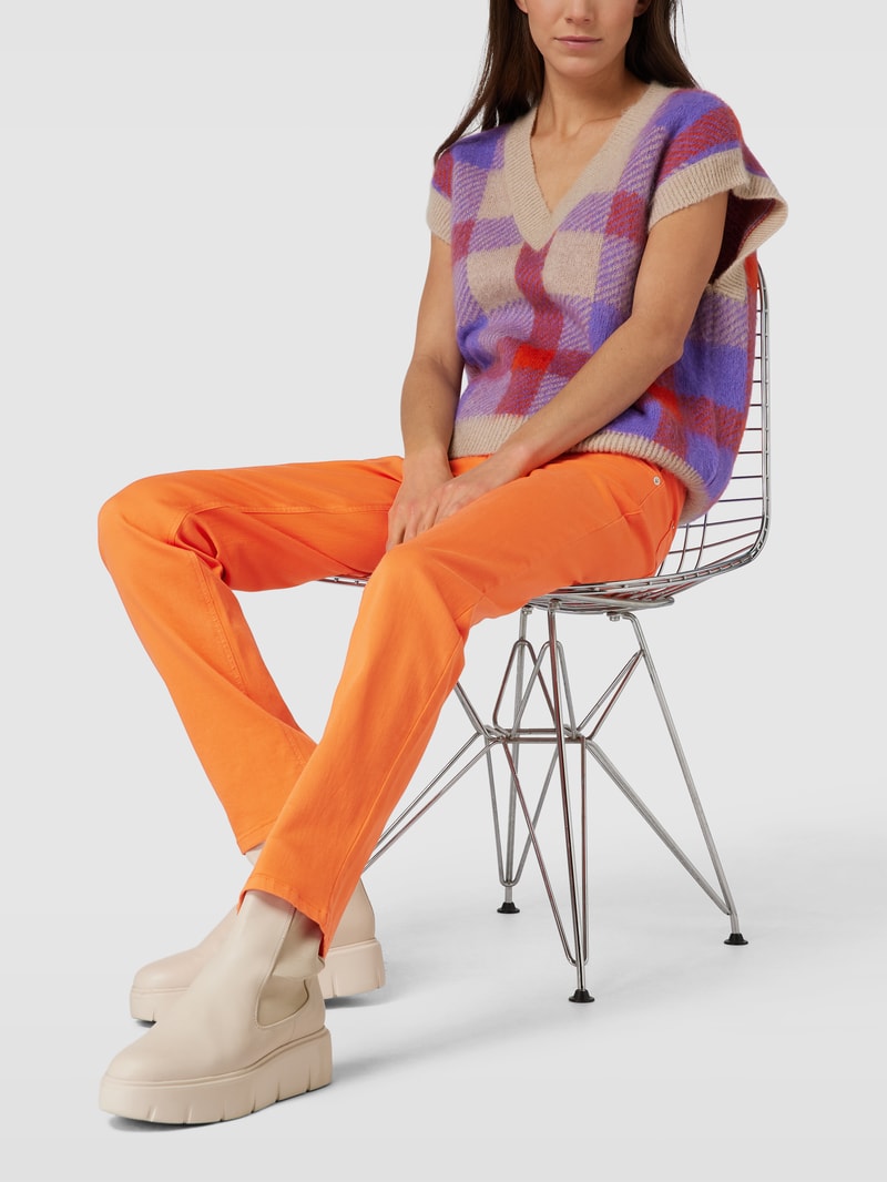 Jeans mit 5-Pocket-Design Modell 'PINA' in orange