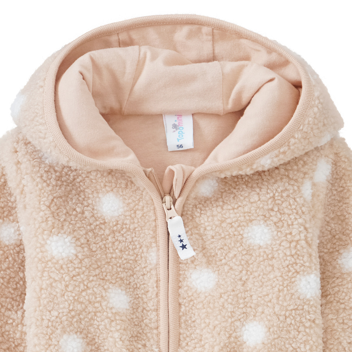 Newborn Kuscheljacke aus Teddyplüsch