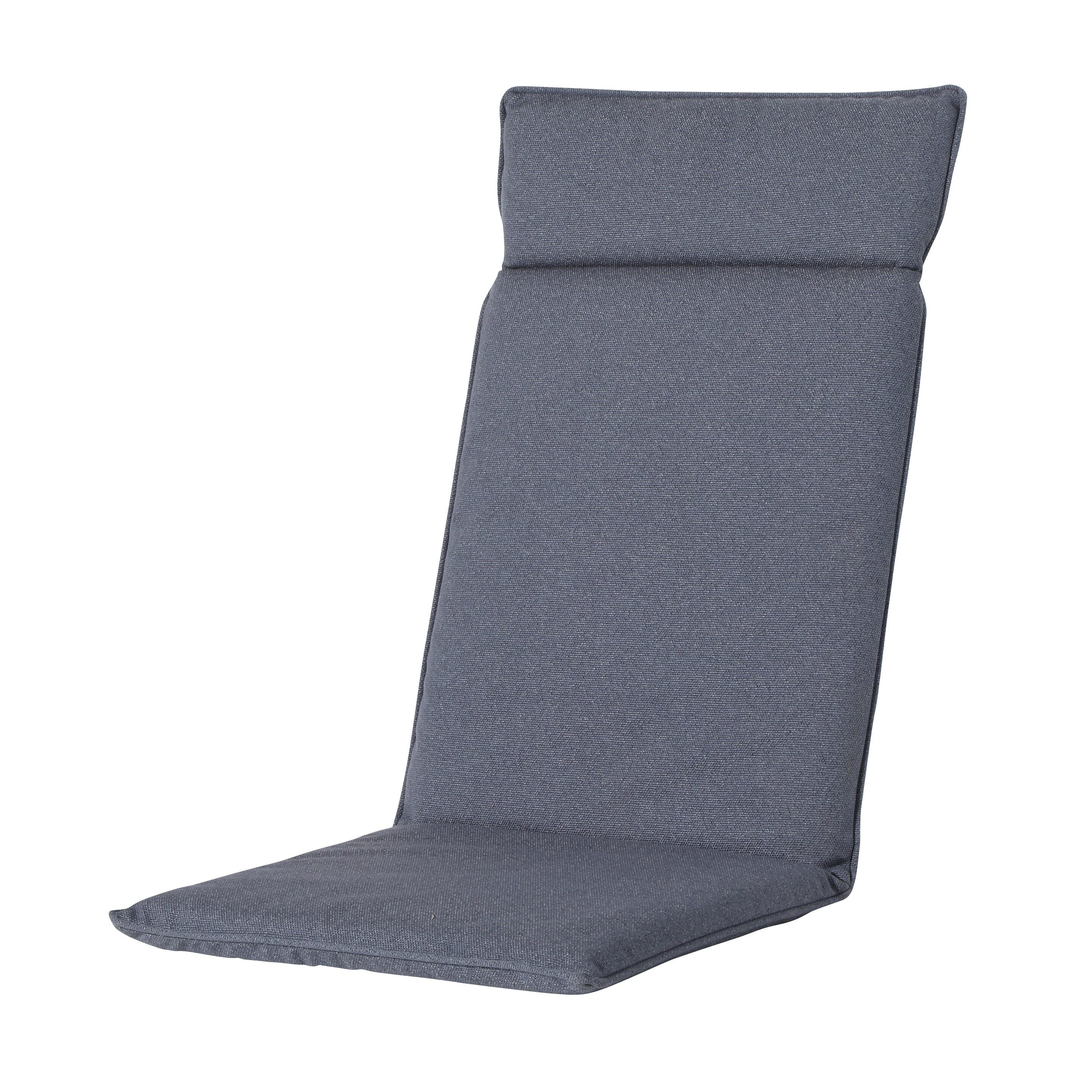 Madison Outdoor Manchester Denim Grau 120 x 50 Kissen mit hoher Rückenlehne