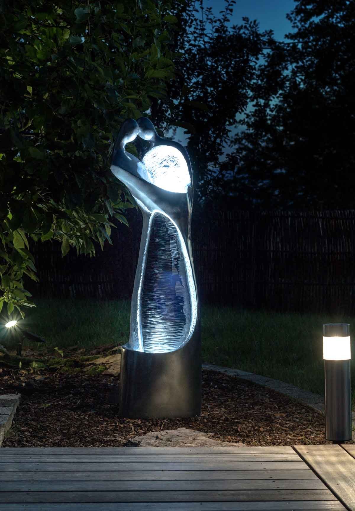 Kiom Gartenbrunnen Springbrunnen Figurenbrunnen FoPair Led 118cm, 36 cm Breite