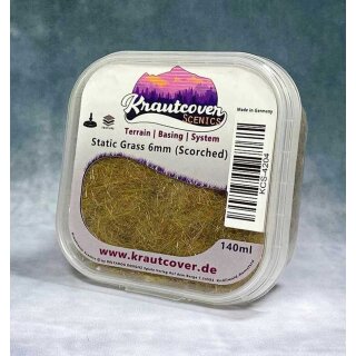 Krautcover Scenics - Static Grass Scorched 6mm (140ml)