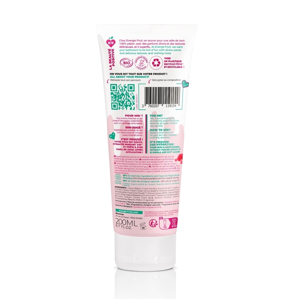 energie fruit LAIT CORPS HYDRATANT | ABSORPTION 30 SECONDES Lait hydratant à absorption rapide