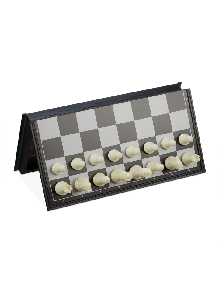 relaxdays Schachspiel in Schwarz/ Weiß - (B)32 x (H)2 x (T)32 cm günstig kaufen onesize