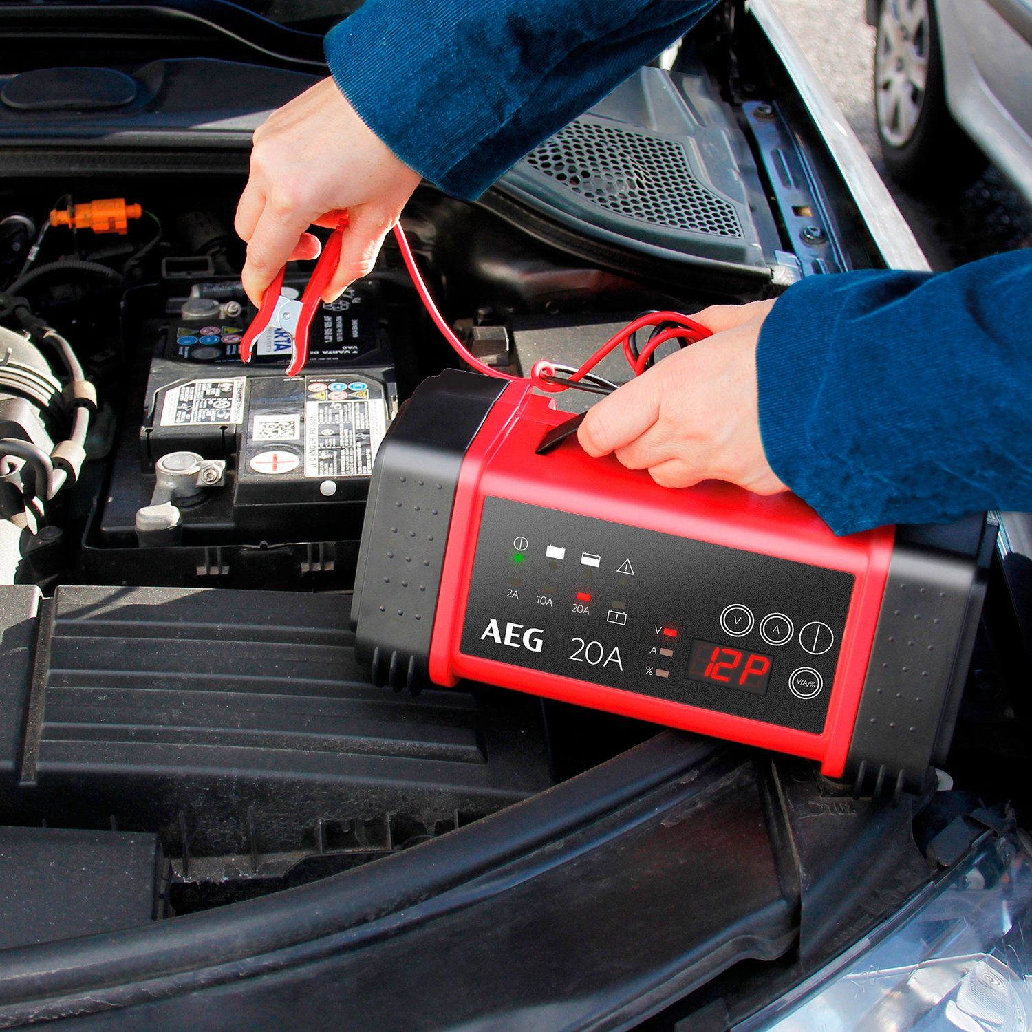 AEG LT 20 Autobatterie-Ladegerät (20000 mA, Mikroprozessor)