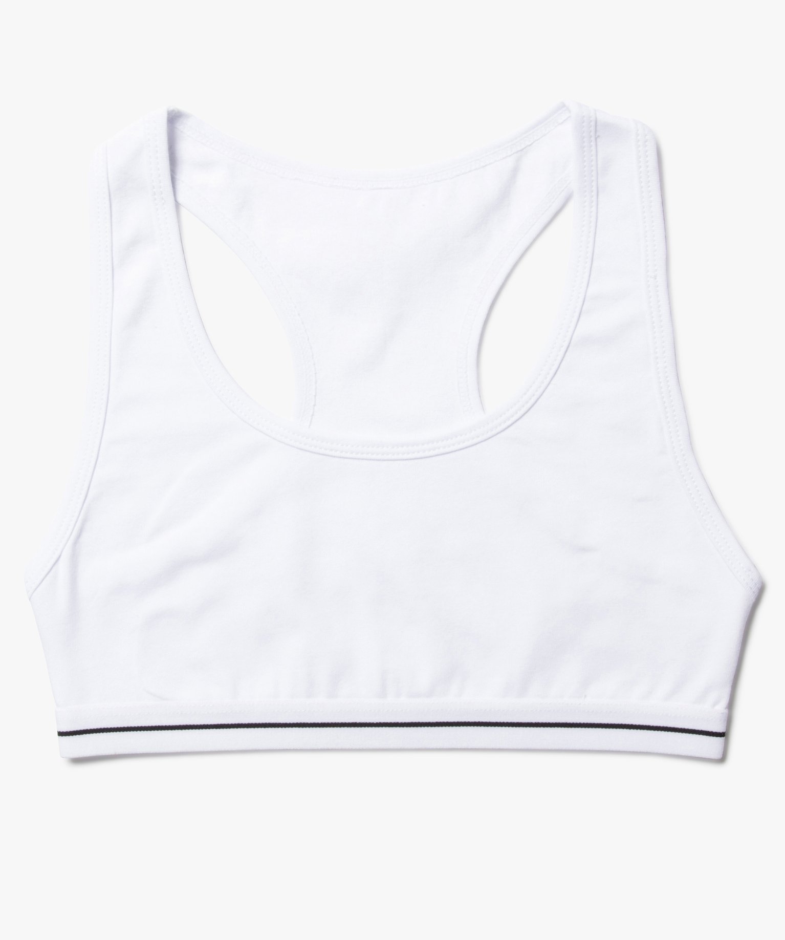 Brassière fille avec dos nageur blanc | GEMO