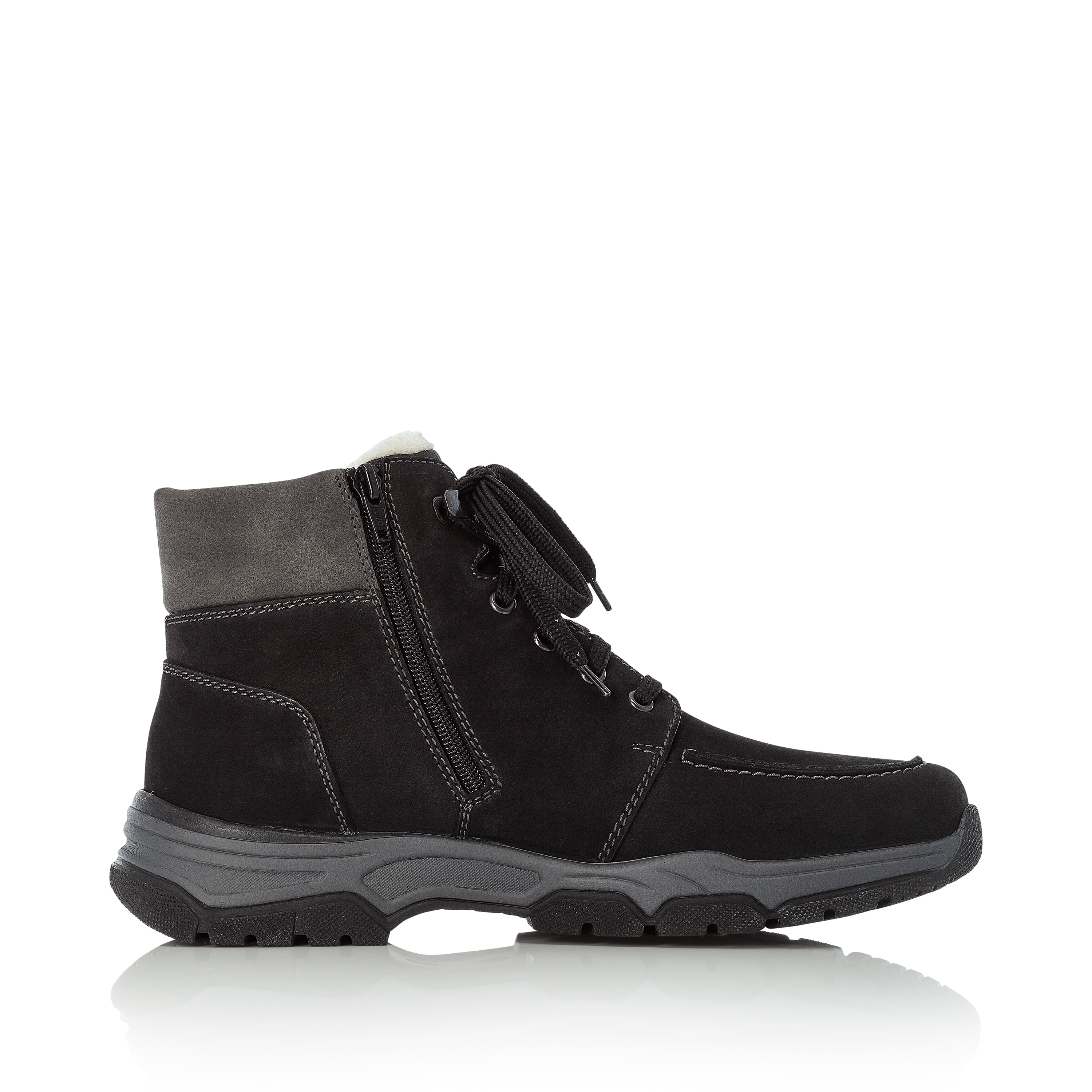 Rieker Herren Schnürstiefel tiefschwarz