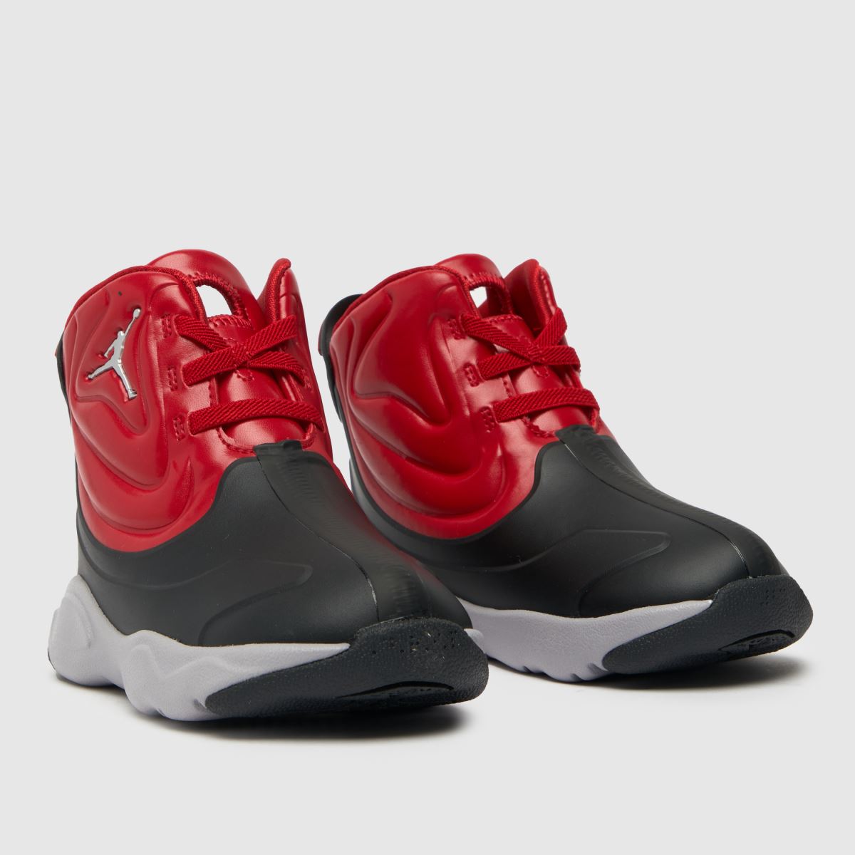 Nike Jordan svarta och röda dropp 23 småbarnsskor