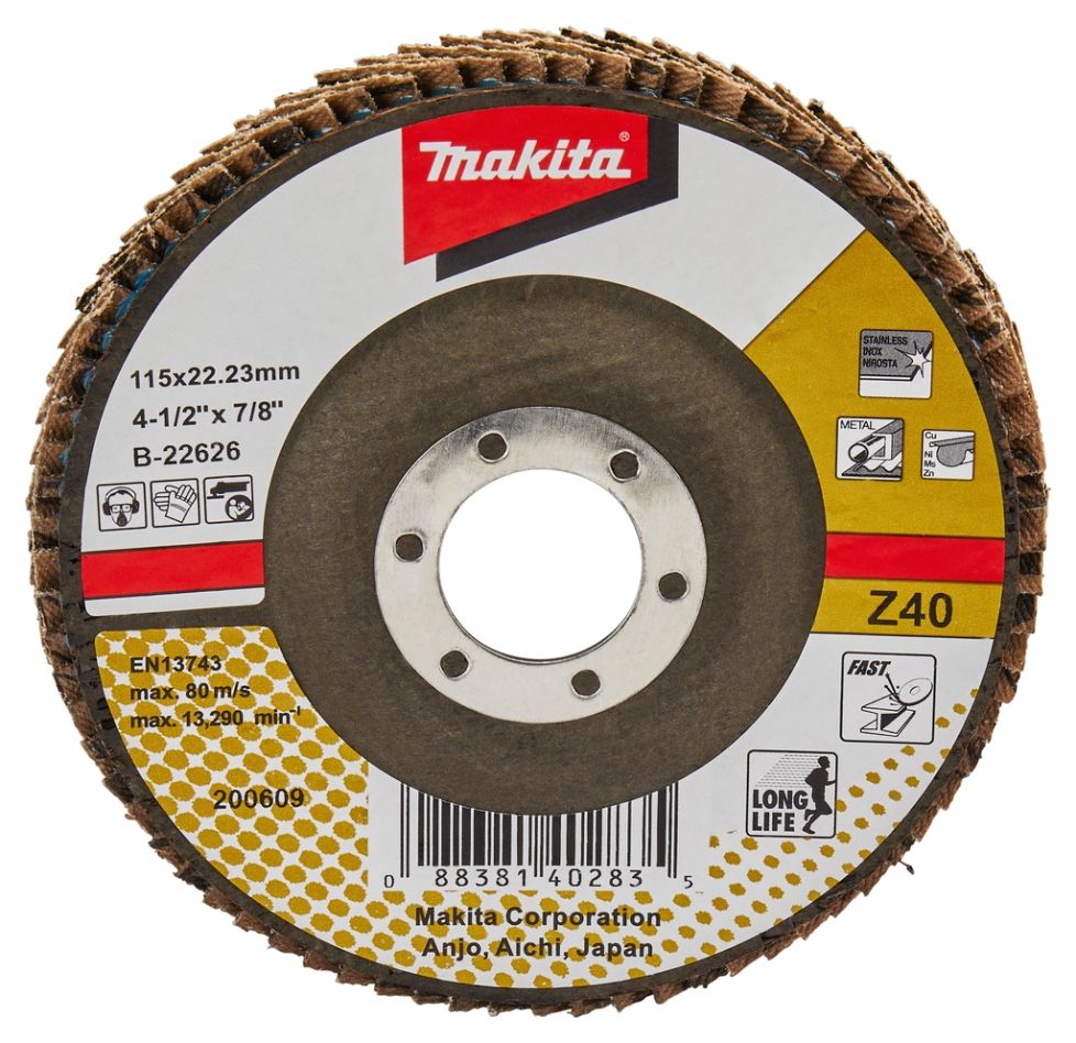 Makita Tillbehör B-22626 Lamellskiva 115mm Z40
