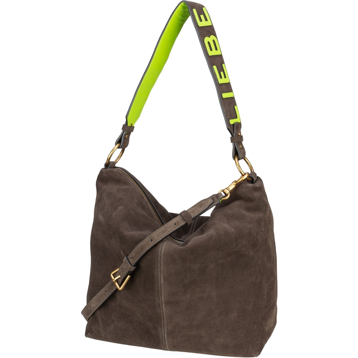 Beuteltasche Aissa Suede Hobo M