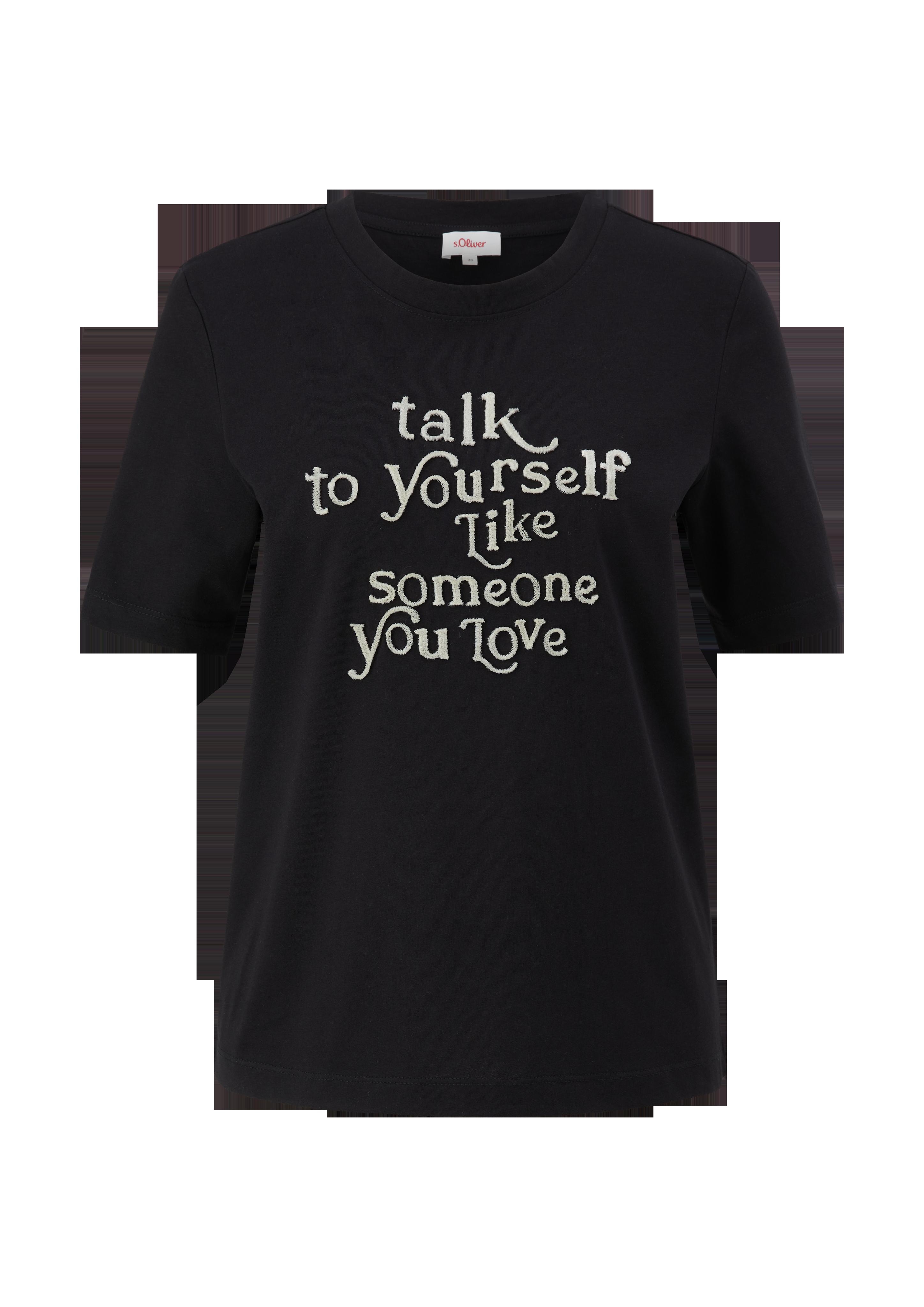T-Shirt mit Flockprint  2132771-99D0