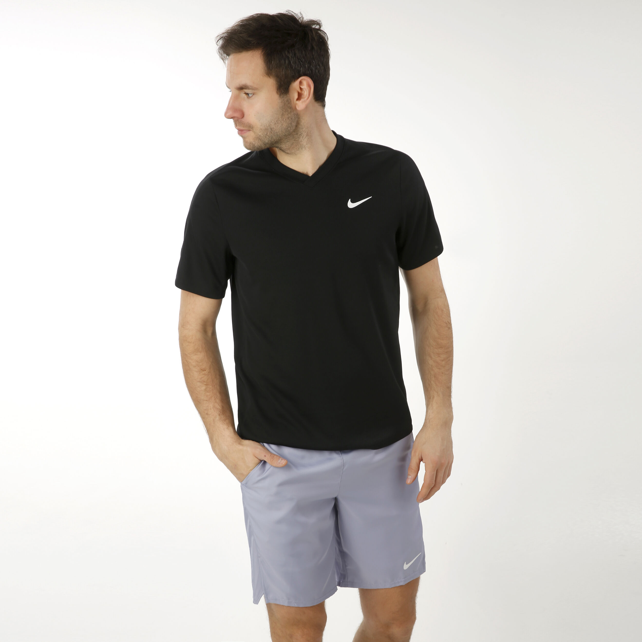 Court Victory Dry T-Shirt Herren - Schwarz
