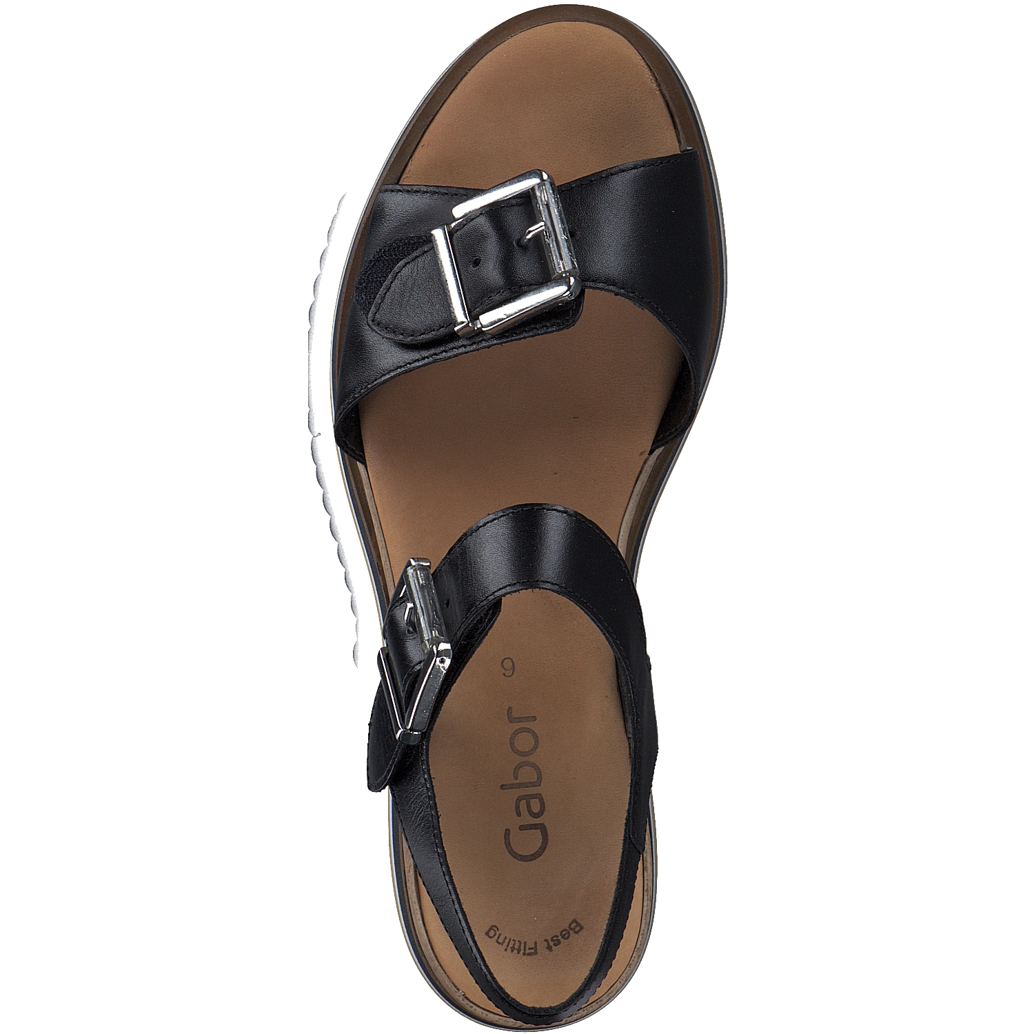 Gabor 84.684, Sandalen, Damen, Schwarz