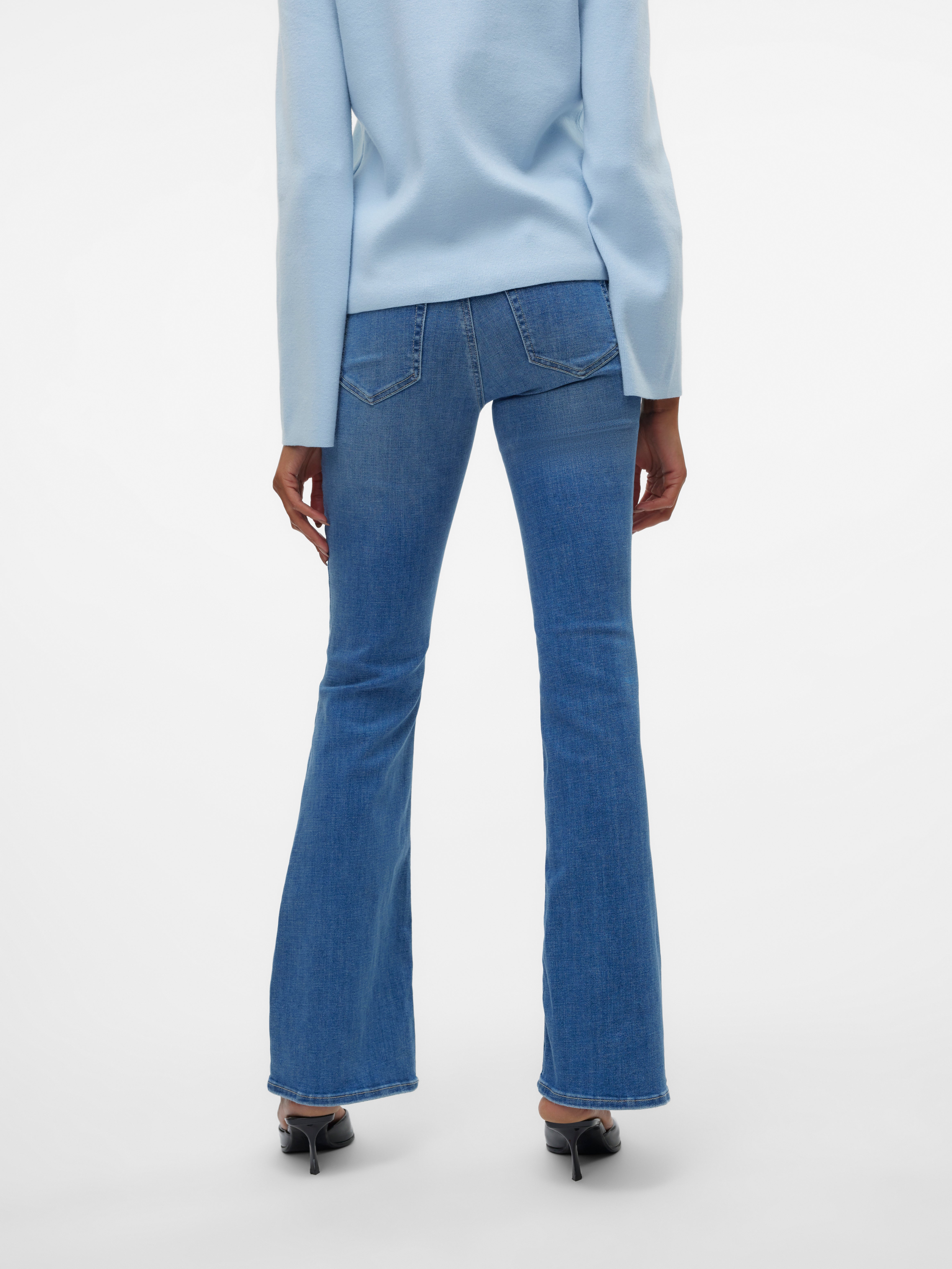 VMSIGI Niedrige Taille Ausgestellt Jeans