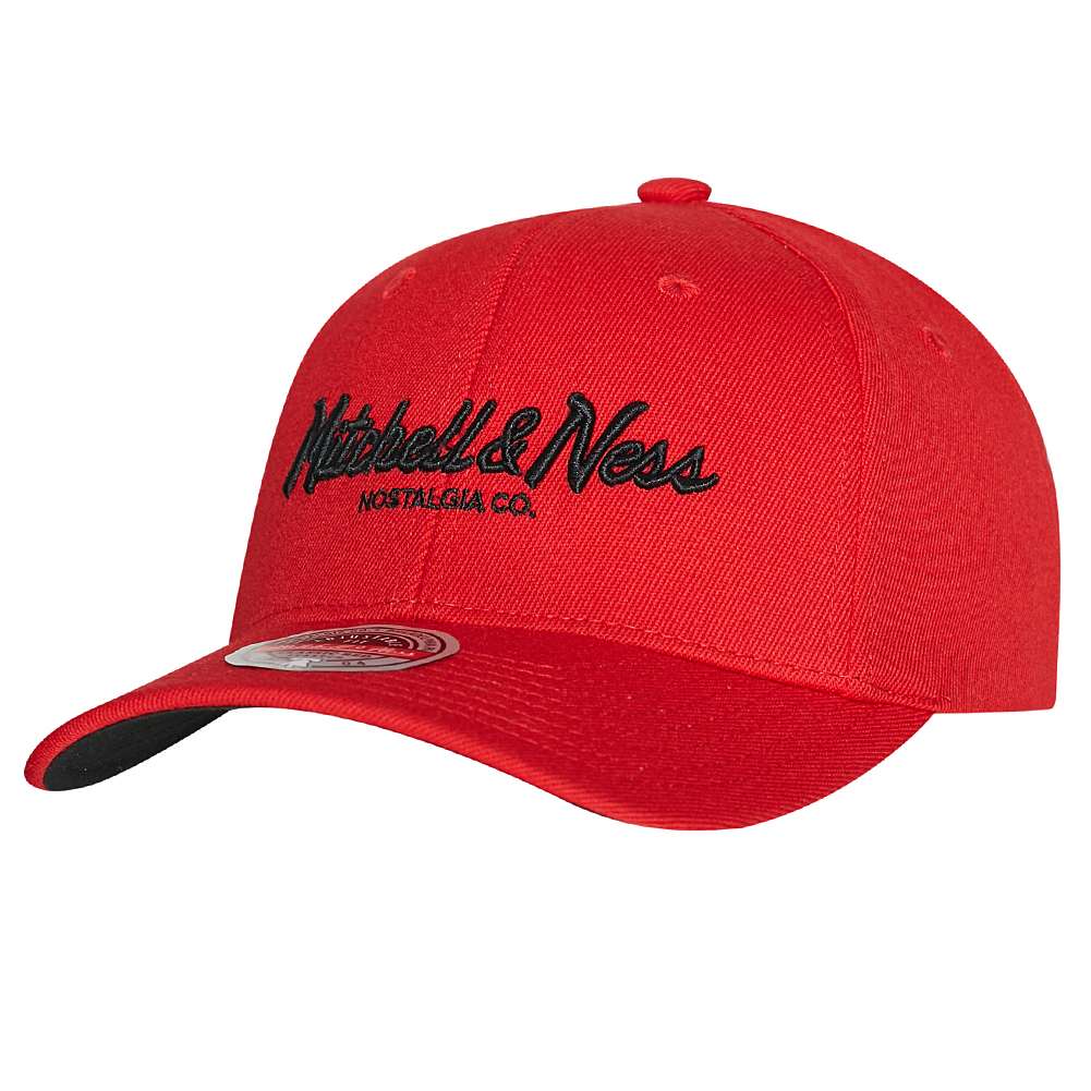 Mitchell & Ness Script Red and Black Classic Kappe 6HSSINTL976-MNNRED1