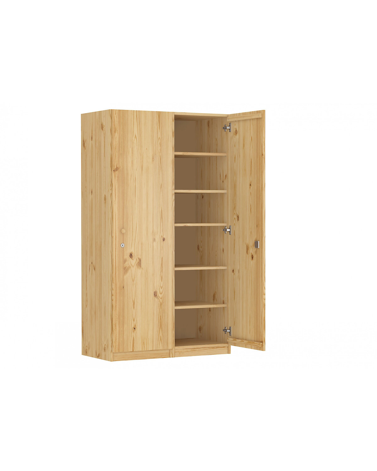 Holzschrank Kiefer massiv Spind mit Fächer