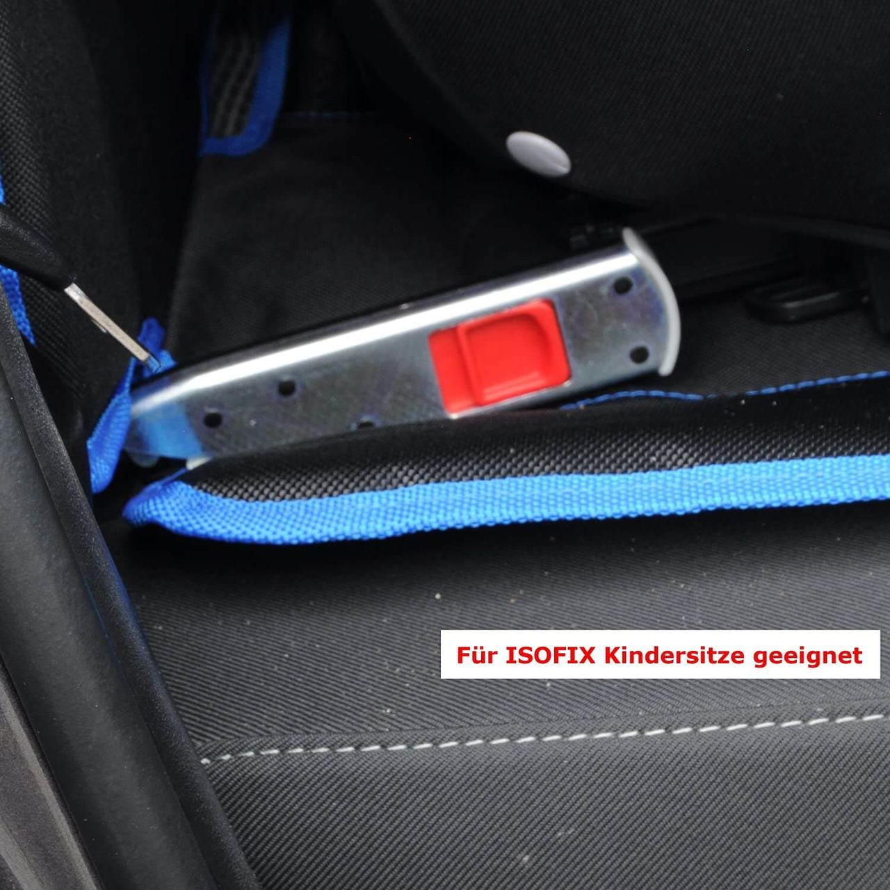 trends4cents Wumbi Sitzschutz Blau Sitzbezug Kindersitzunterlage Wasserabweisend Sitzschoner Isofix Rutschfest