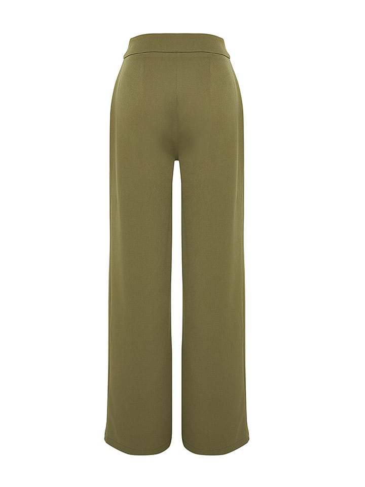 trendyol Marlenehose in Oliv günstig kaufen