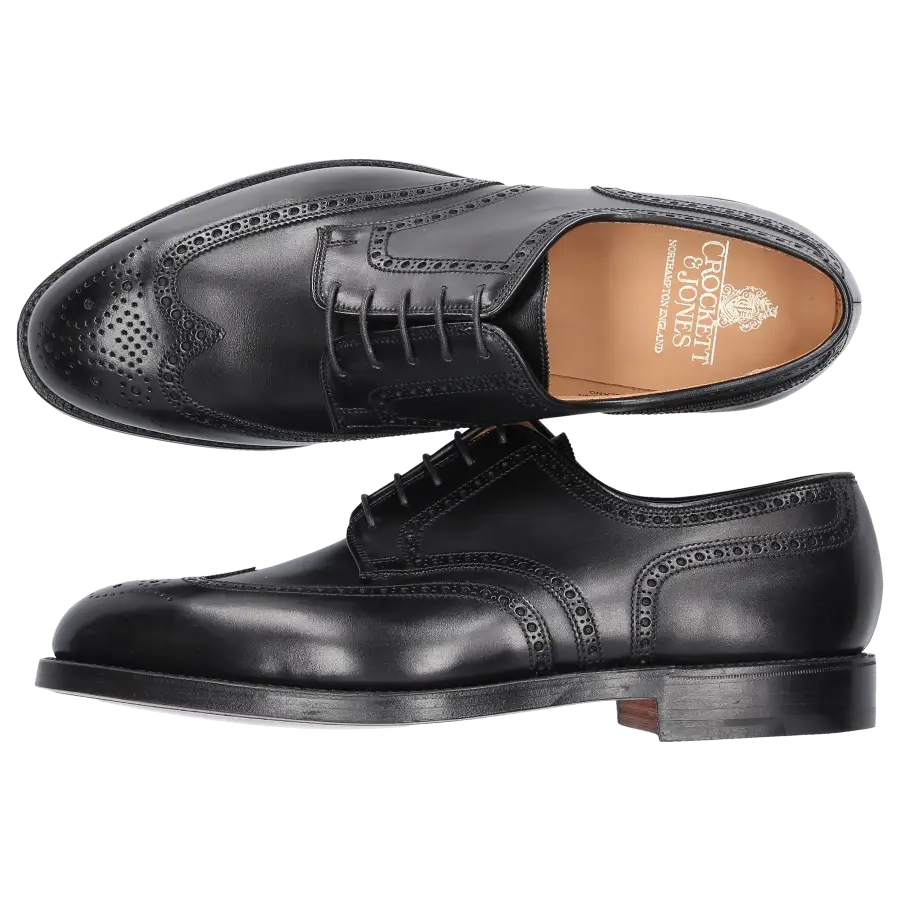 Crockett & Jones - Businessschuhe Derby CARDIFF schwarz - schwarz