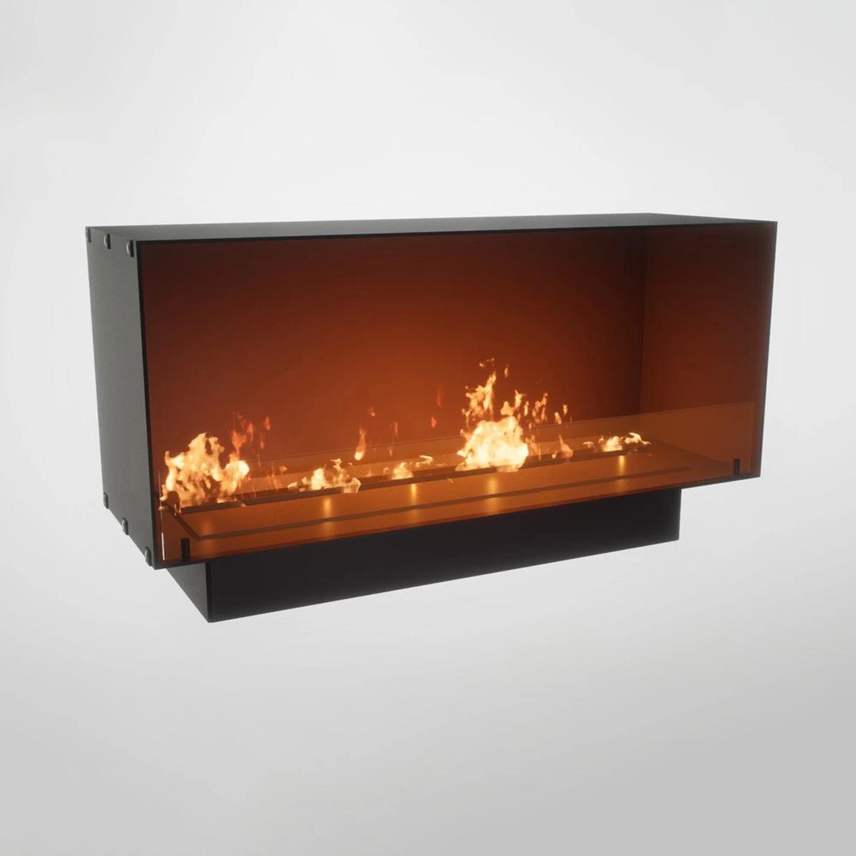Foco Foco One 1200, Einseitiger Bioethanol-Einbaukamin für die Wand, Manueller/Automatischer Brenner, 6,2 kW