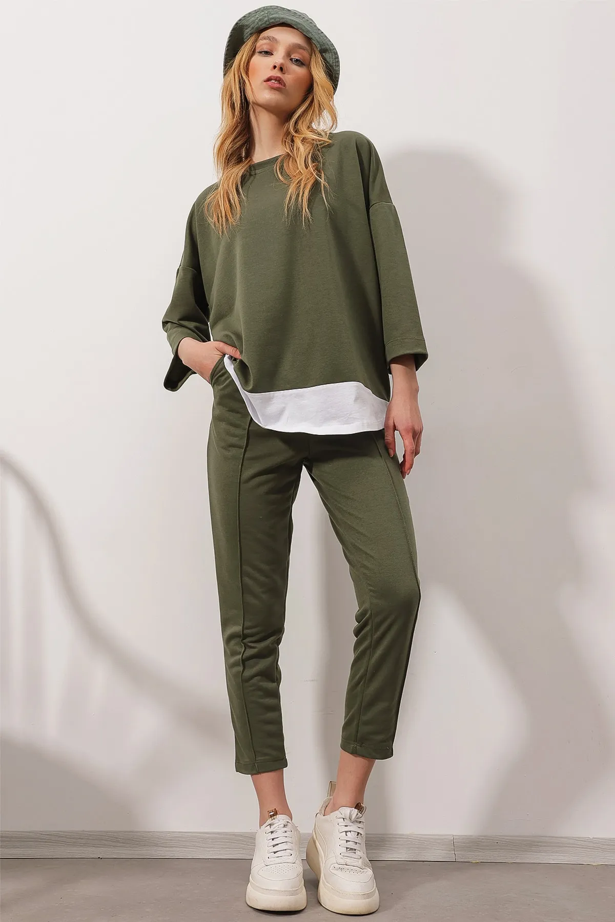 Trend Alaçatı Stili  Zweiteiler - Khaki - Regular Fit