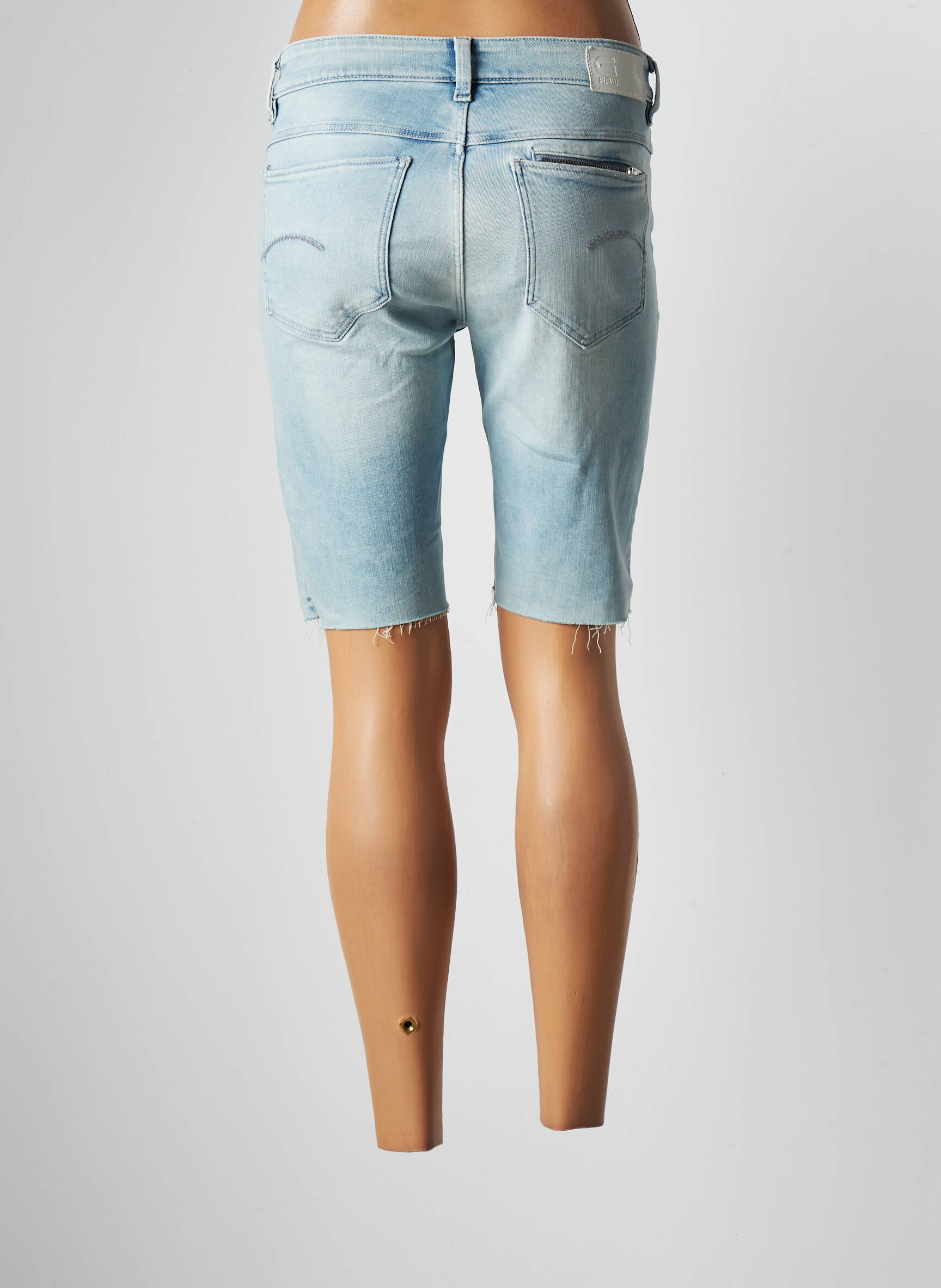 G Star Bermudas Femme couleur bleu