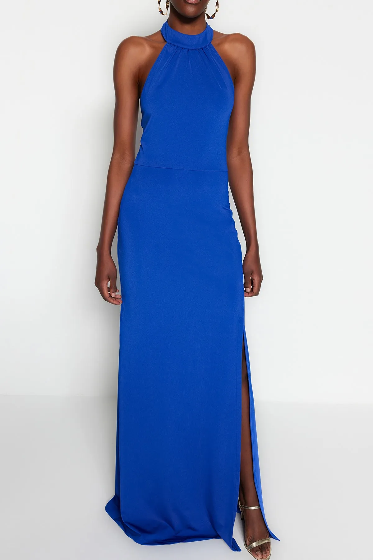 Trendyol Collection  Langes gestricktes Abendkleid von Saks TPRSS23AE00040