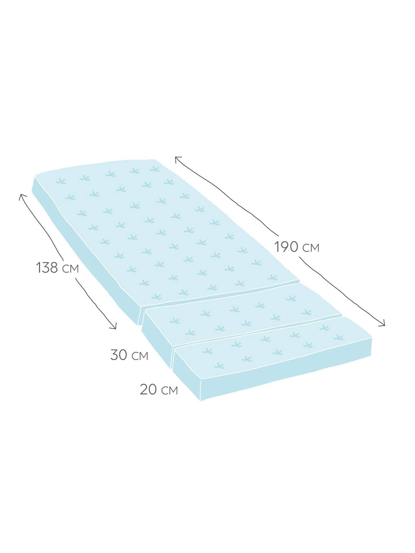 Vertbaudet Kinder Matratze, Bi-Ome-Ausrüstung, mitwachsend 90x140/170/190cm - weiß