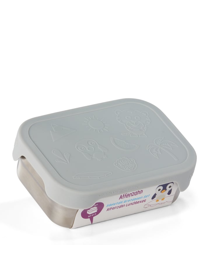 Affenzahn Affenzahn Edelstahl Brotdosen-Set grau Koala günstig kaufen onesize