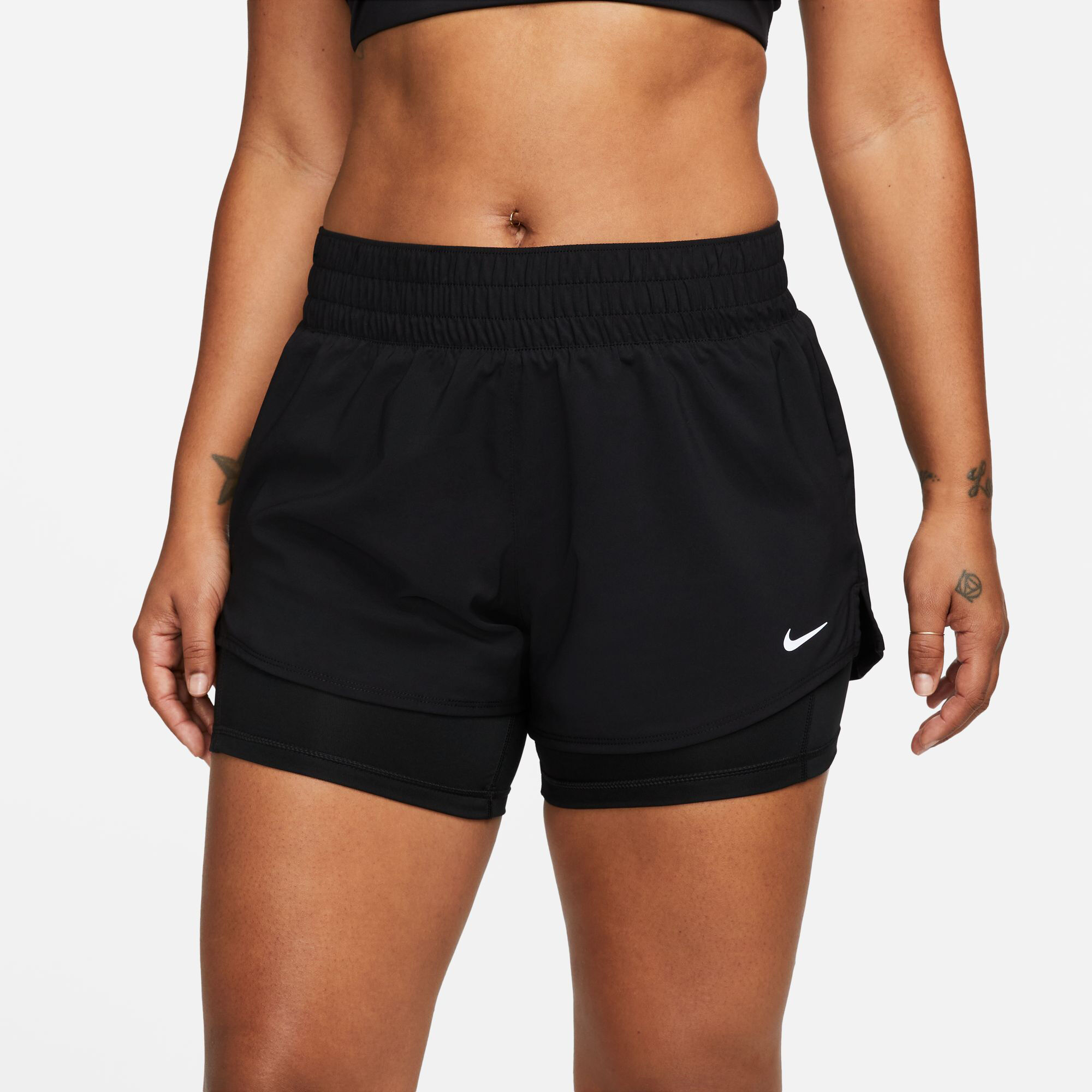 Dri-Fit One MR 2in1 Shorts Damen - Schwarz