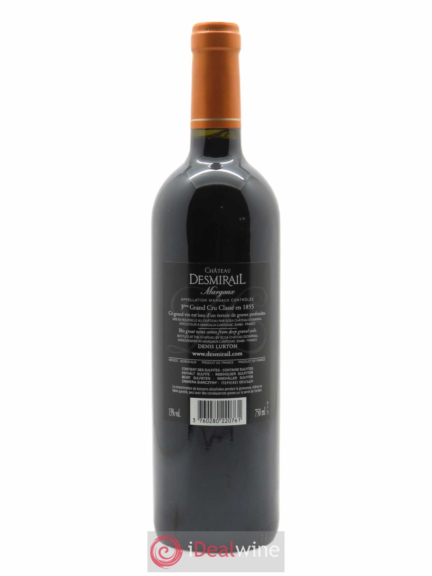 Château Desmirail 3ème Grand Cru Classé  2019 - Lot de 1 Bouteille