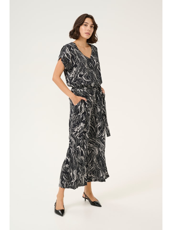 Kaffe Overall KAmira in Black/Chalk Graphic Print günstig kaufen