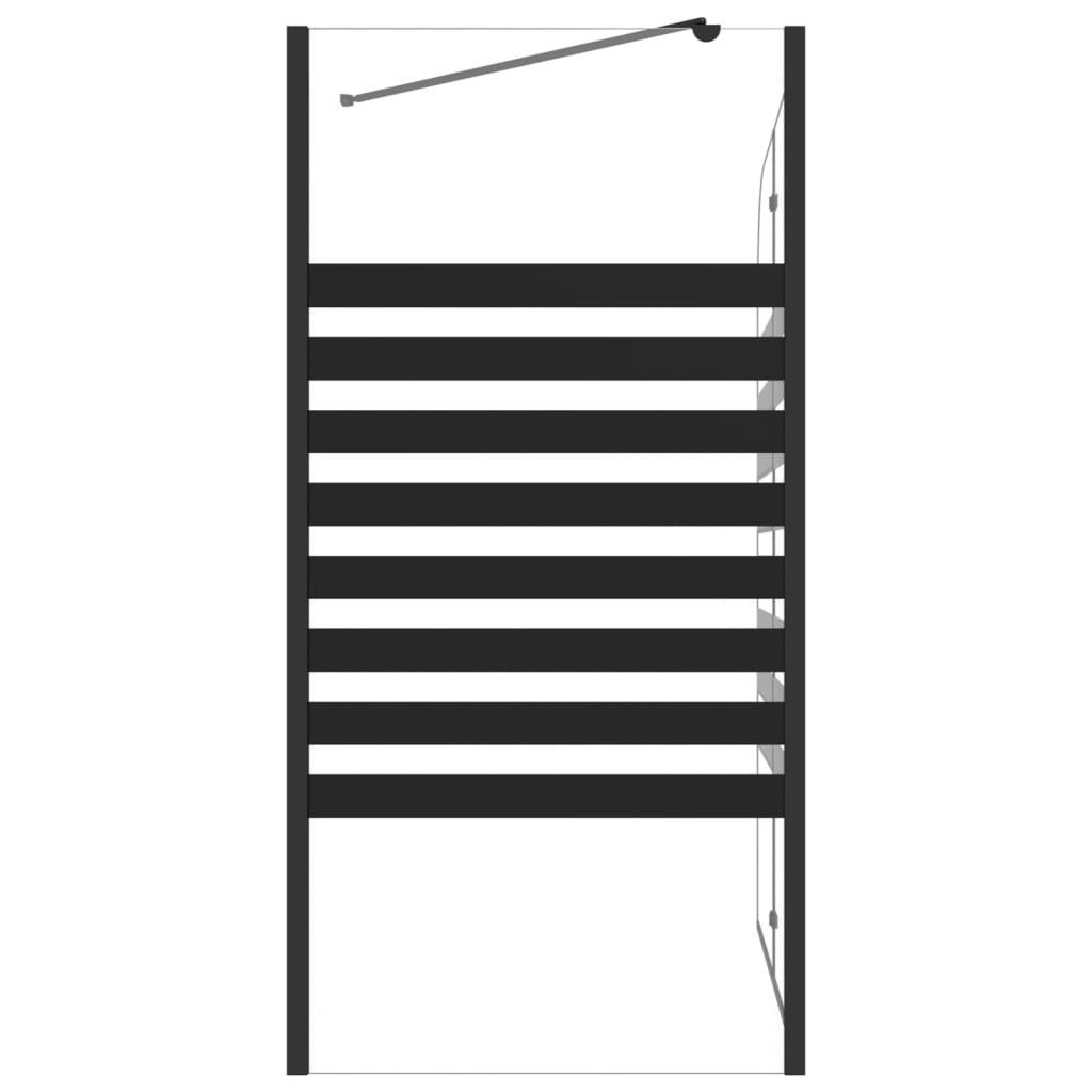 DOTMALL Badewannenfaltwand Badewannenfaltwand,Hartglas Gestreift, 120x68x130 cm
