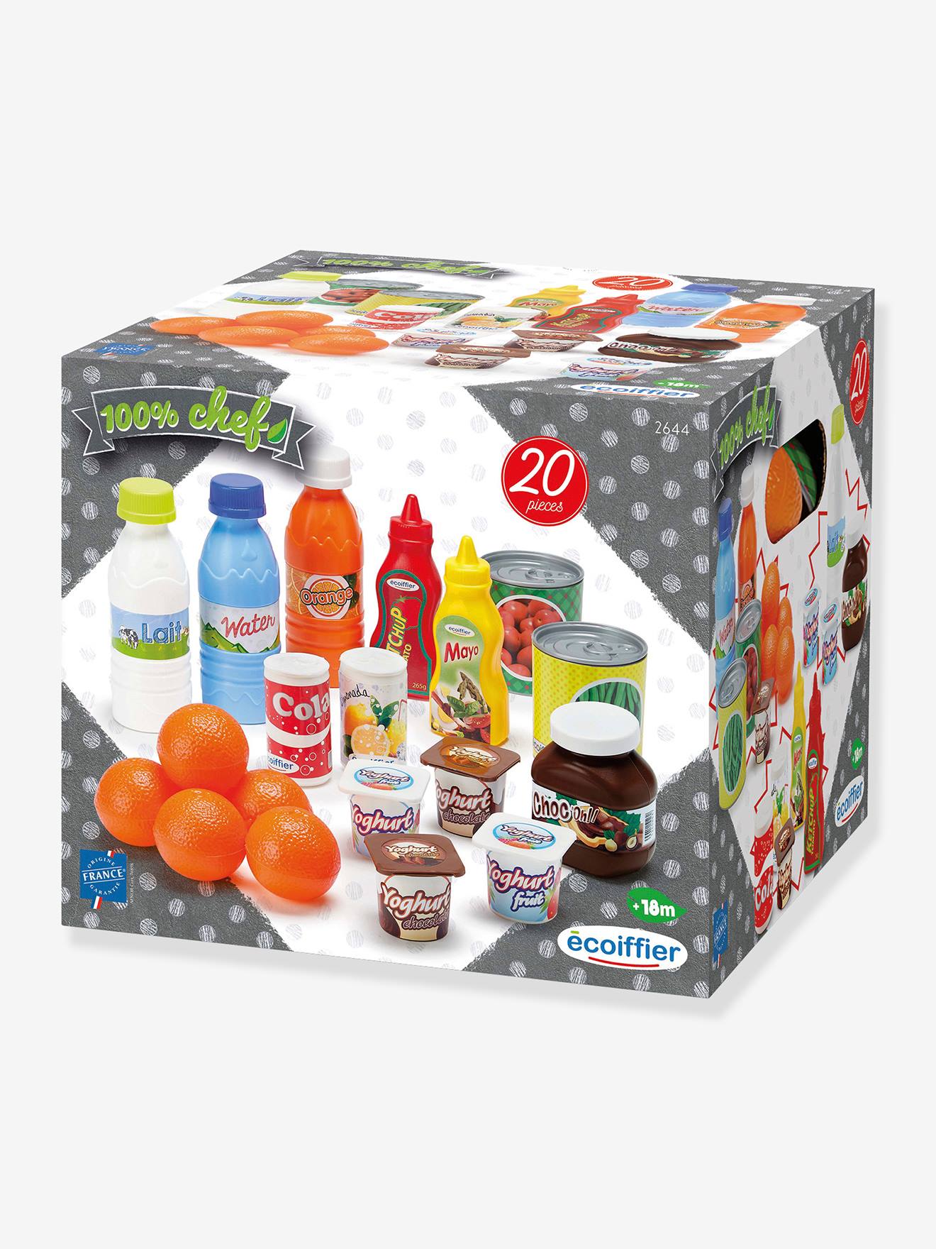 Ecoiffier Kinder Lebensmittel-Set 100 % CHEF ECOIFFIER - weiß