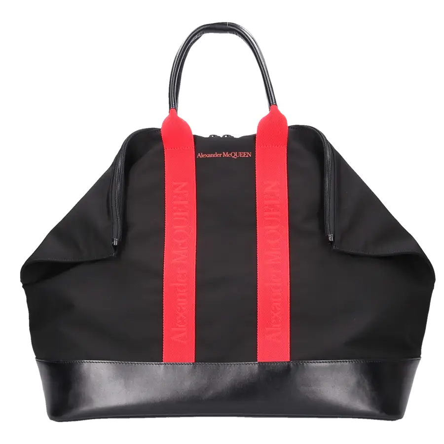 Alexander McQueen - Handtasche BUTTERFLY TOTE Nylon - schwarz