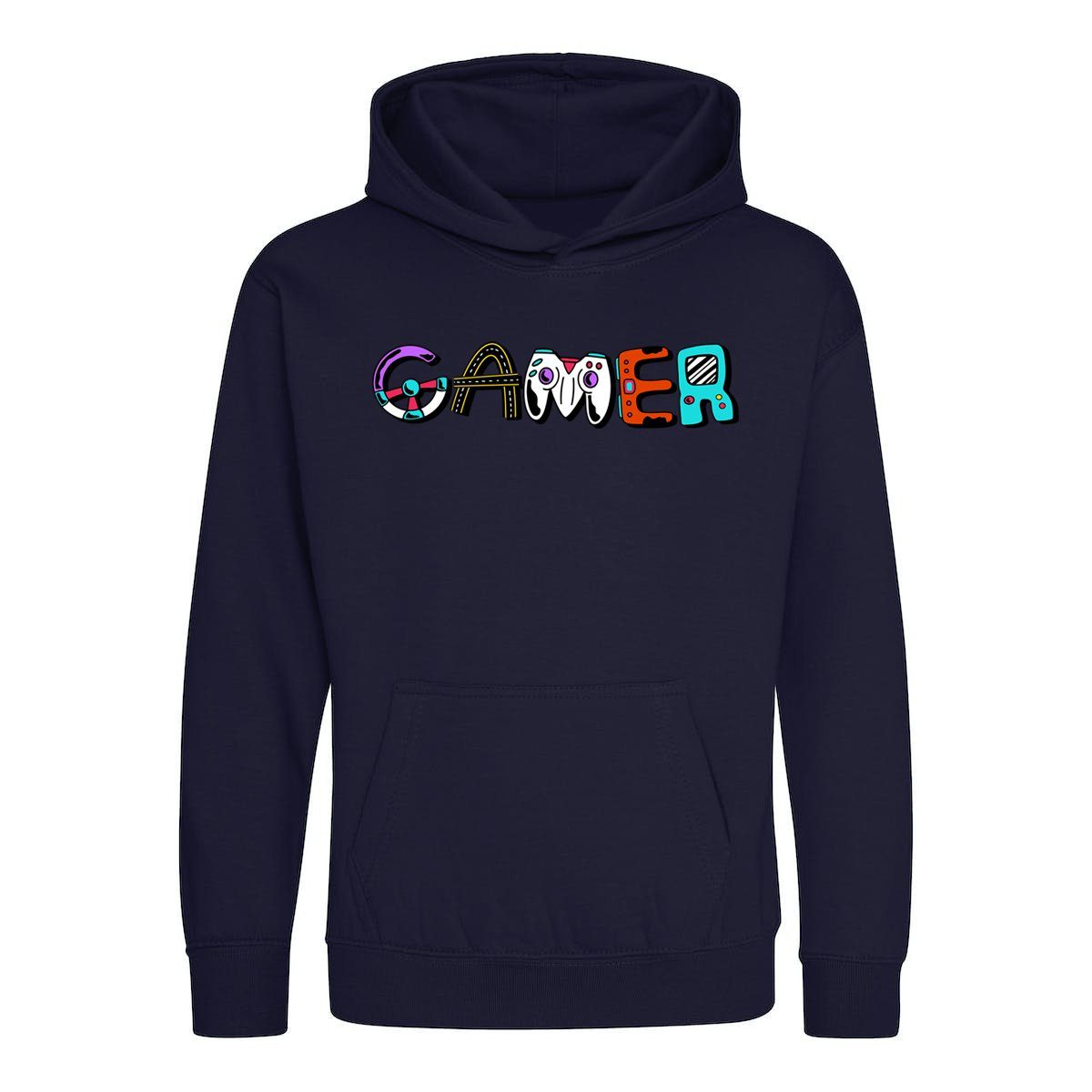 Youth Designz Kapuzenpullover Gamer Kinder Hoodie Pullover für Jungen mit trendigem Frontprint