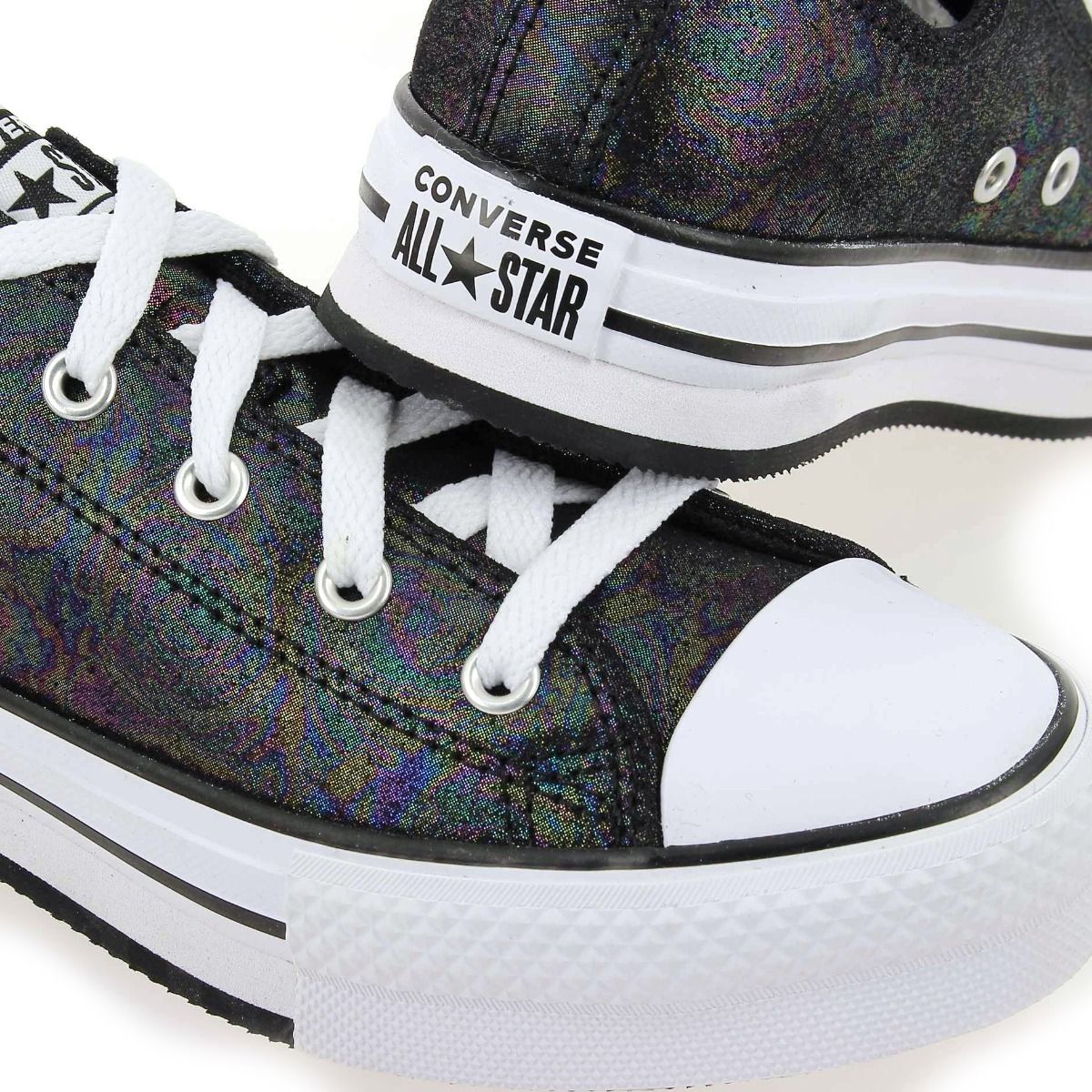 Converse  CTAS OX CLASSIC & EVA LIFT - Noir Irise