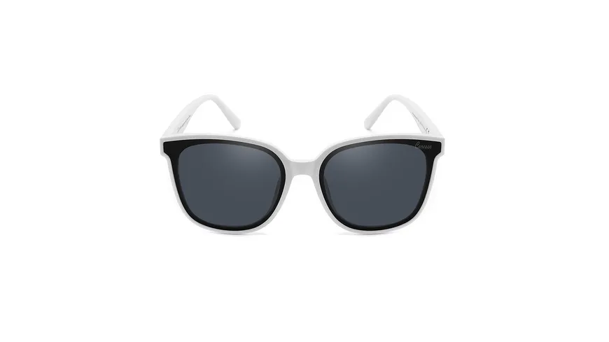 Caresse Brillenmode Sonnenbrille white shy/smoke