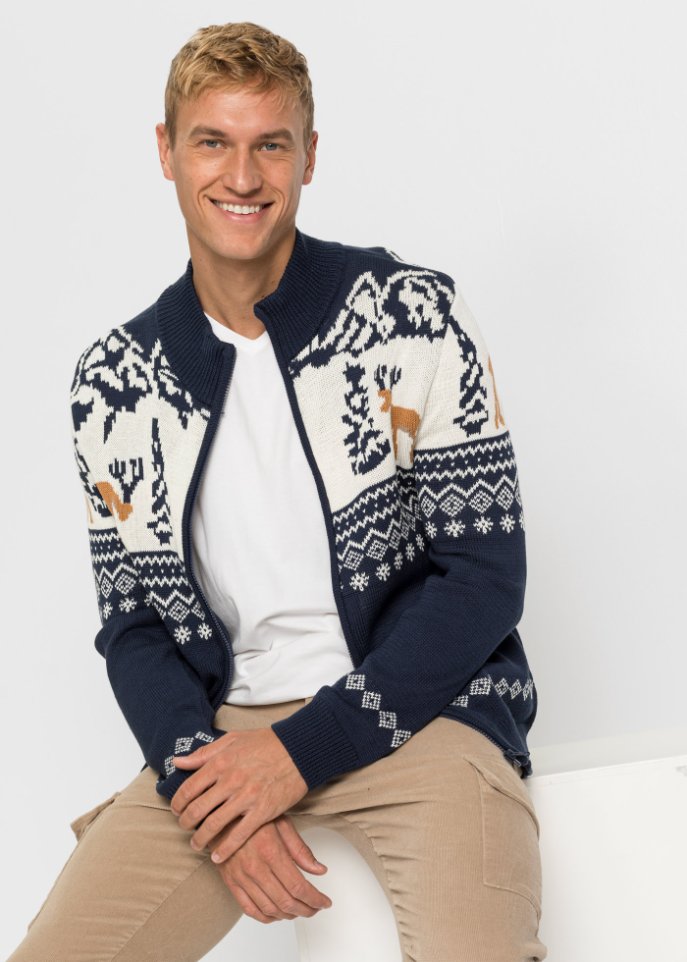 Norweger-Strickjacke