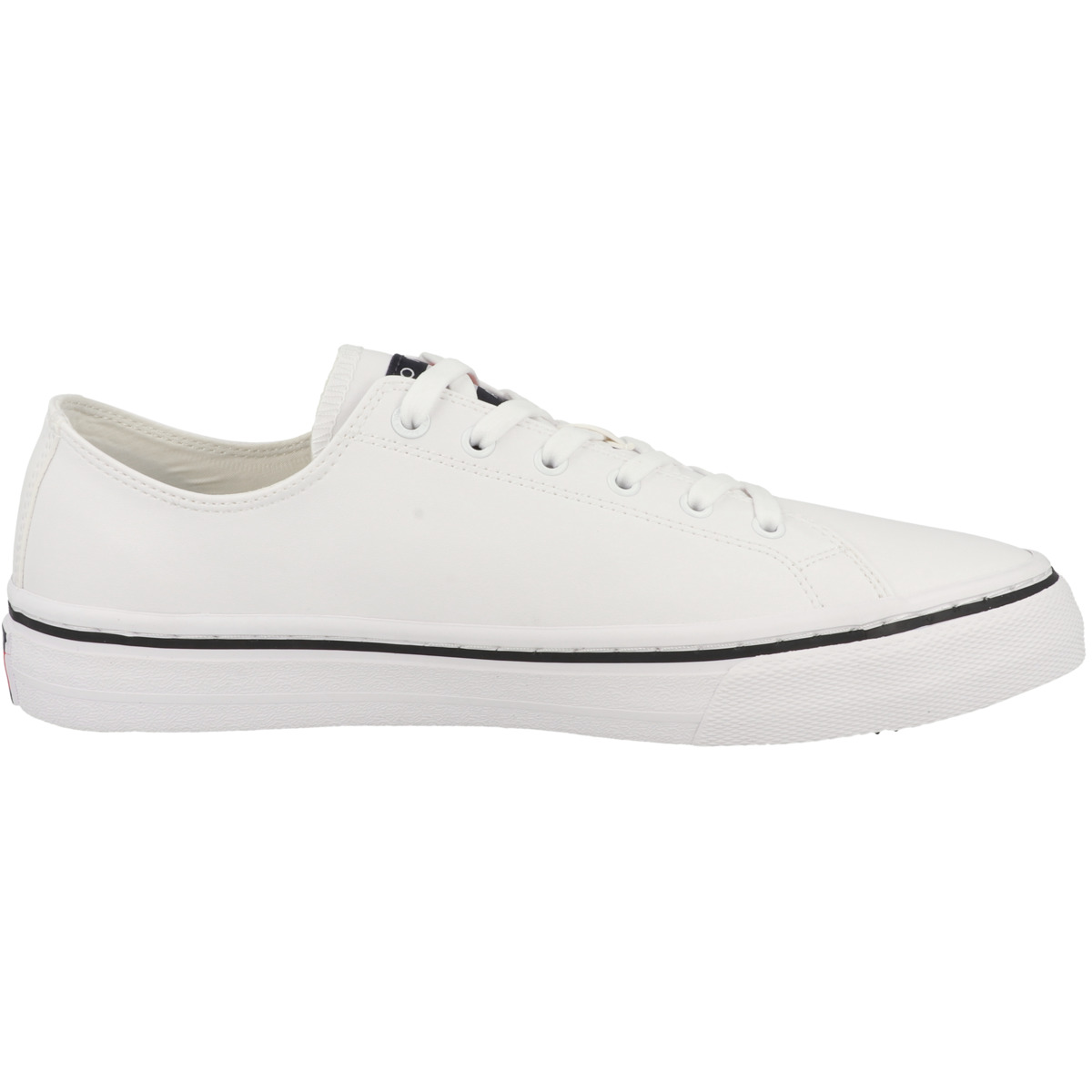 Tommy Hilfiger Tommy Jeans Mens Leather Vulc Sneaker Low weiss