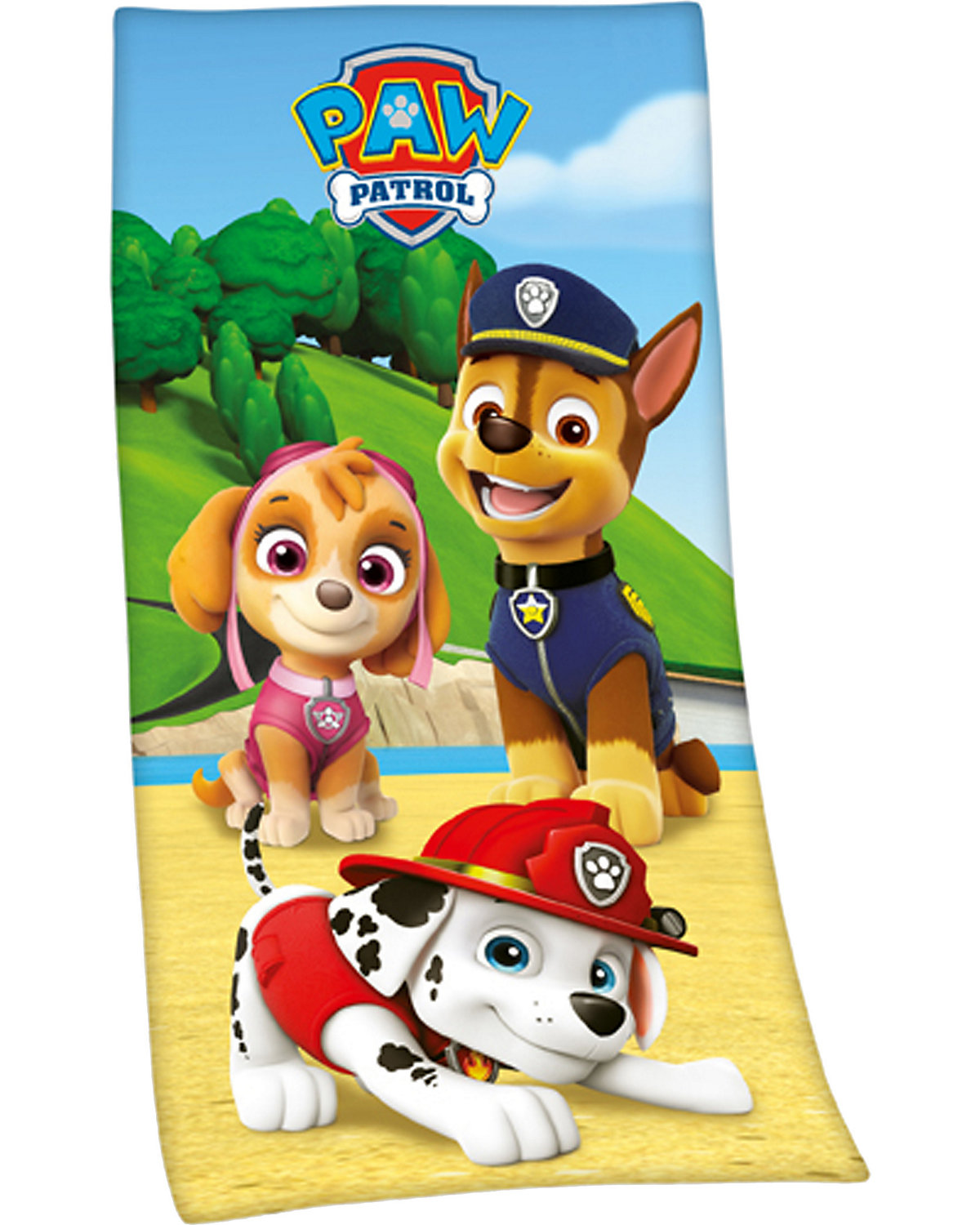 Strand- & Badetuch PAW Patrol, Velourstuch 75 x 150 cm