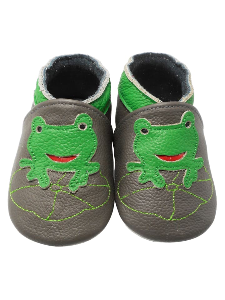 Yalion Leder-Krabbelschuhe 
