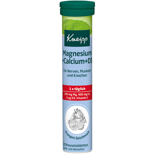 KNEIPP Magnesium Calcium Brausetabletten  20 St  Brausetabletten