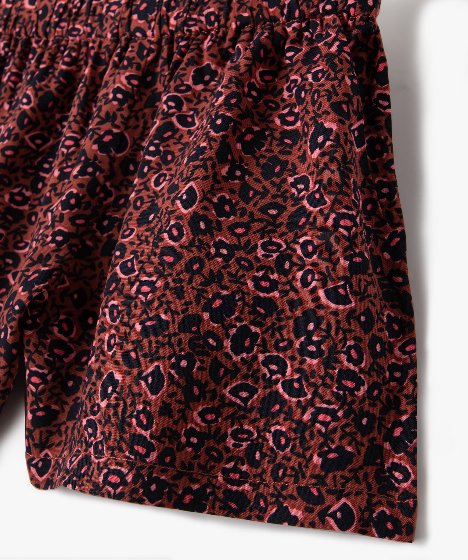 Short bébé fille large à motif fleuri - LuluCastagnette multicolore | GEMO
