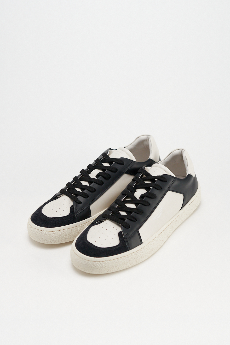 CPH157M leather mix cream beige/black