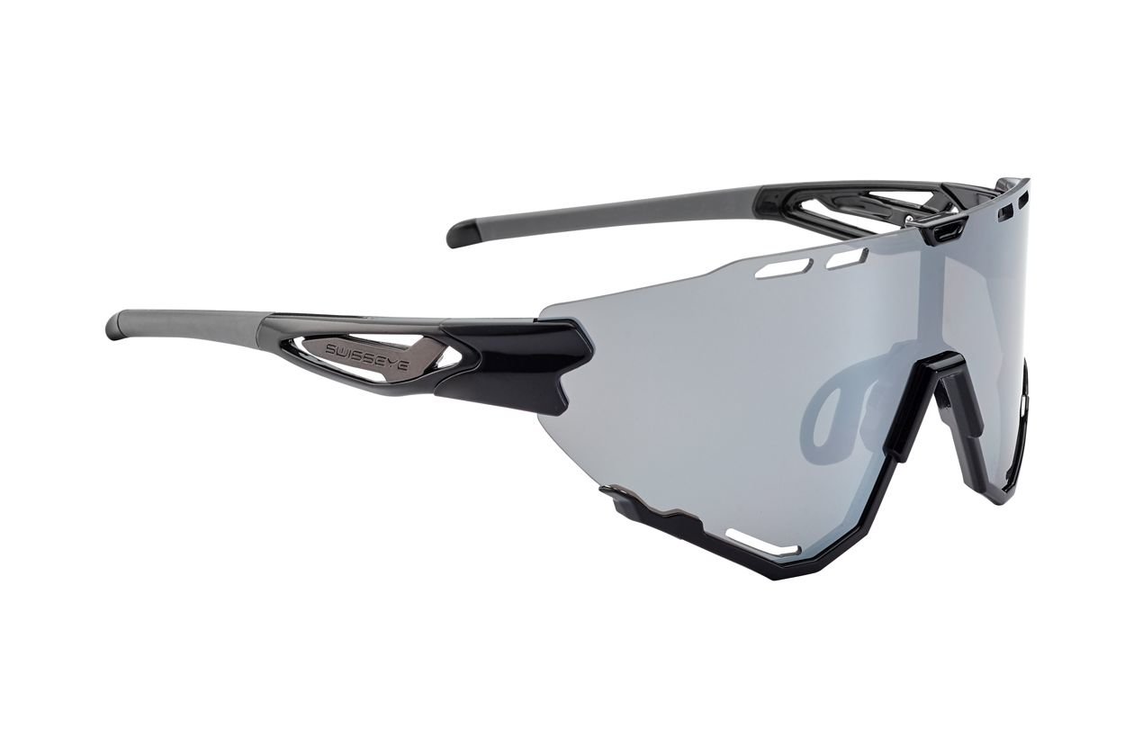 Swiss Eye Mantra black shiny, anthracite / smoke FM Lens