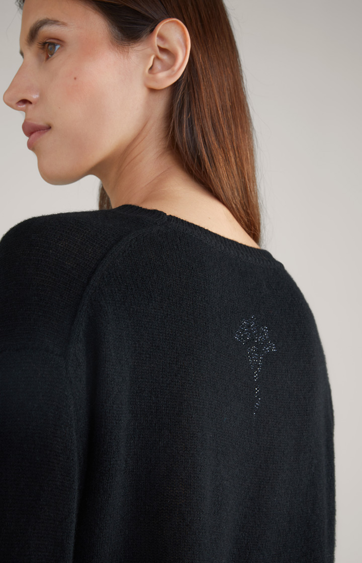 Cashmere-Strickpullover in Schwarz