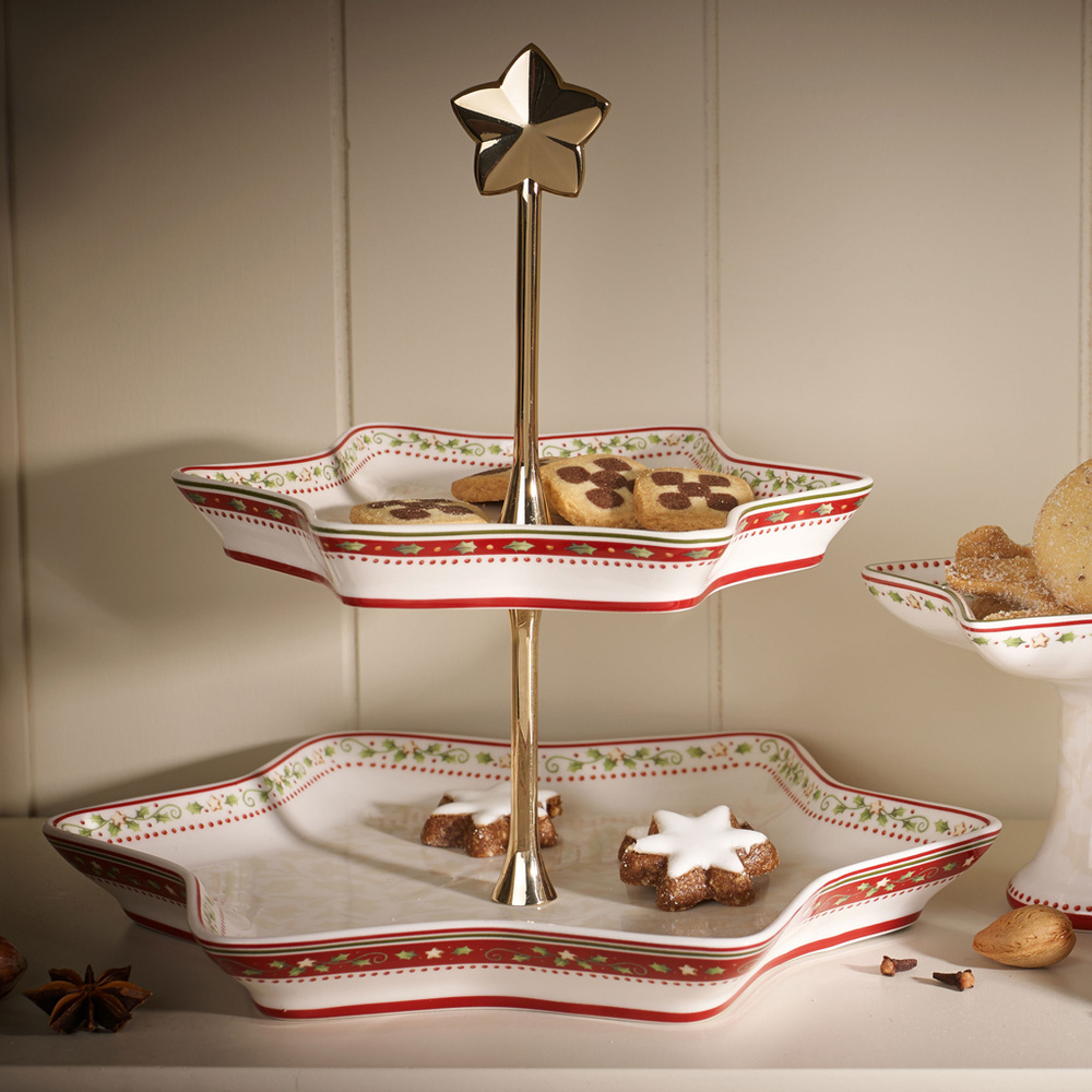 Villeroy & Boch Etagère, décor houx Winter Bakery Delight vaisselle