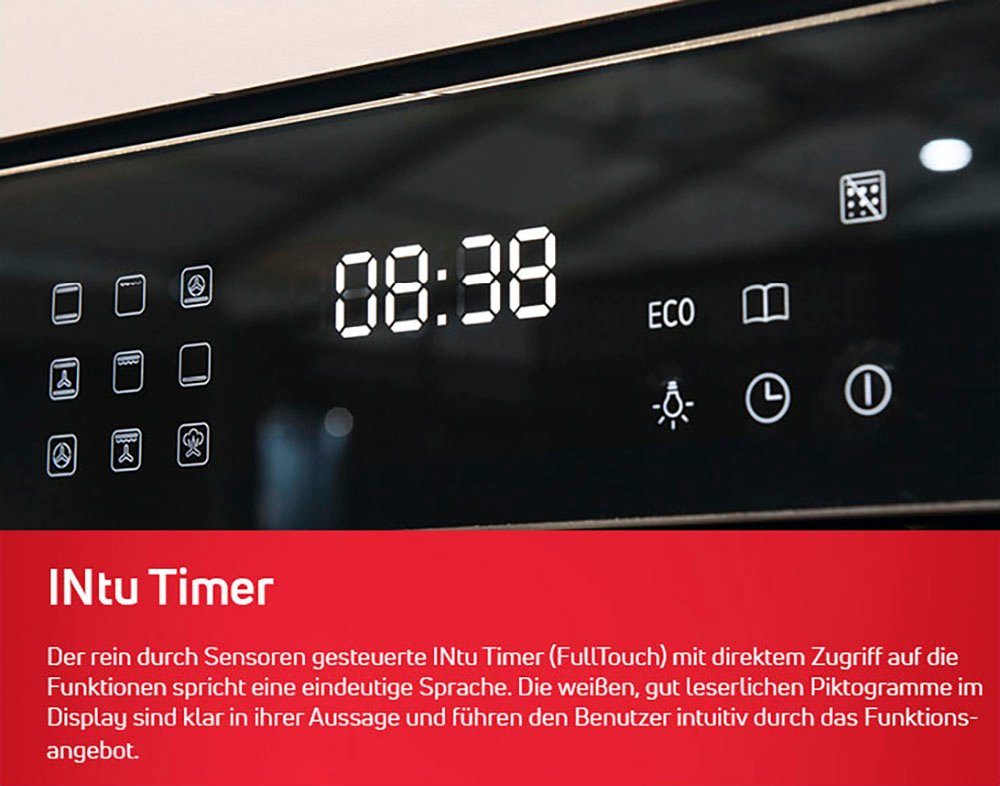 Amica Einbaubackofen EBPX 946 700 E, mit Teleskopauszug nachrüstbar, Steam Clean, Pyrolyse-Selbstreinigung, XXL-Garraum
