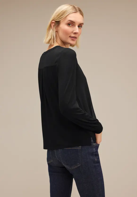 Street One Chiffon Langarmshirt